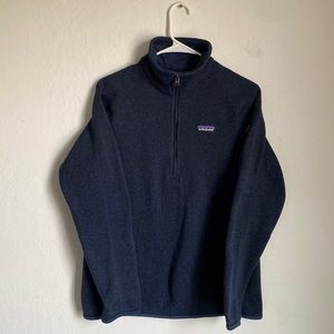 Patagonia Women’s Small Blue Fleece Knitted Quarter Zip Up Jacket